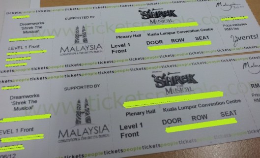 Shrek Musical Tickets