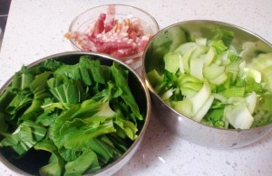 Baby Bak-Choy seperated