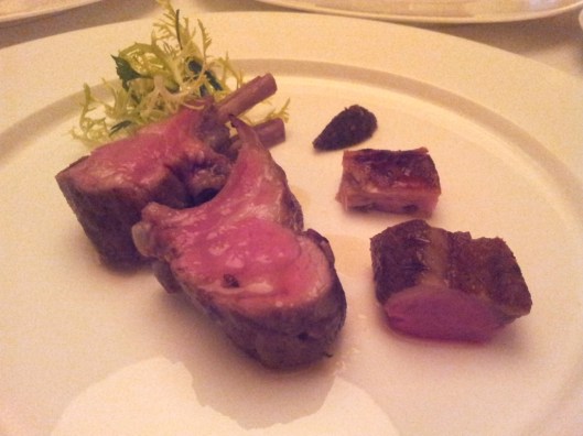 Milk Fed Lamb Rack with Houba Miso