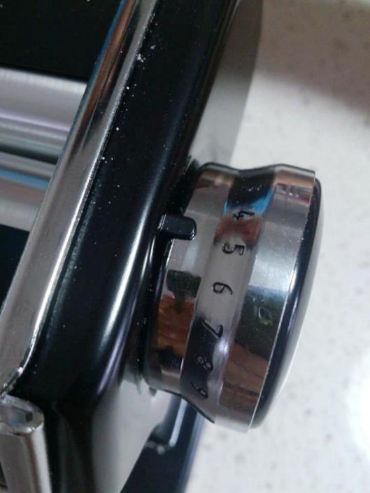 Dial on pasta maker