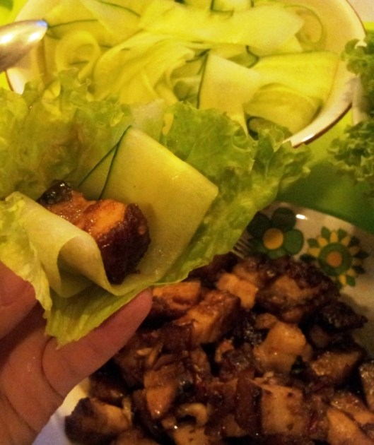 Salad, Cucumber and Pork
