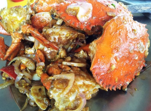 Crab coated with Duck yolk