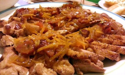 Magret de canard à l'orange