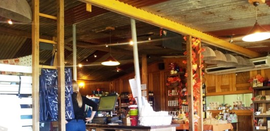 Rustic Ambience inside Cheese shop