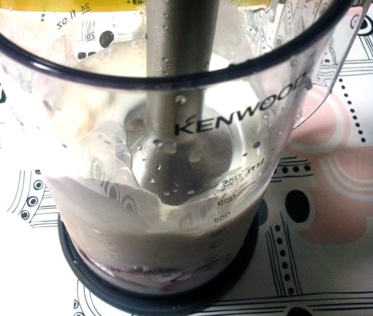 Getting ready to blend